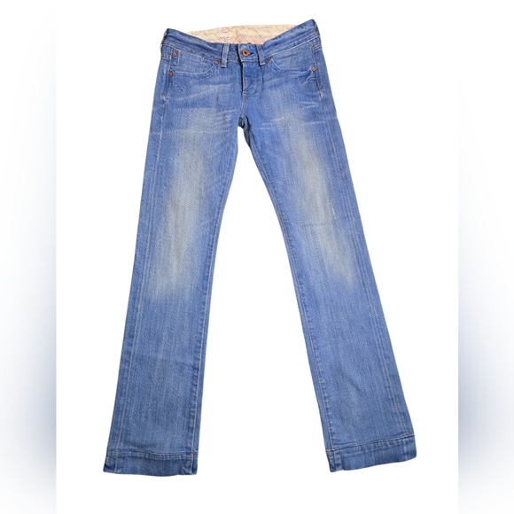 Ag Adriano Goldschmied Denim - AG Adriano Goldschmied Y2K‎ Low Rise Straight Leg Jeans Button Fly Denim 26